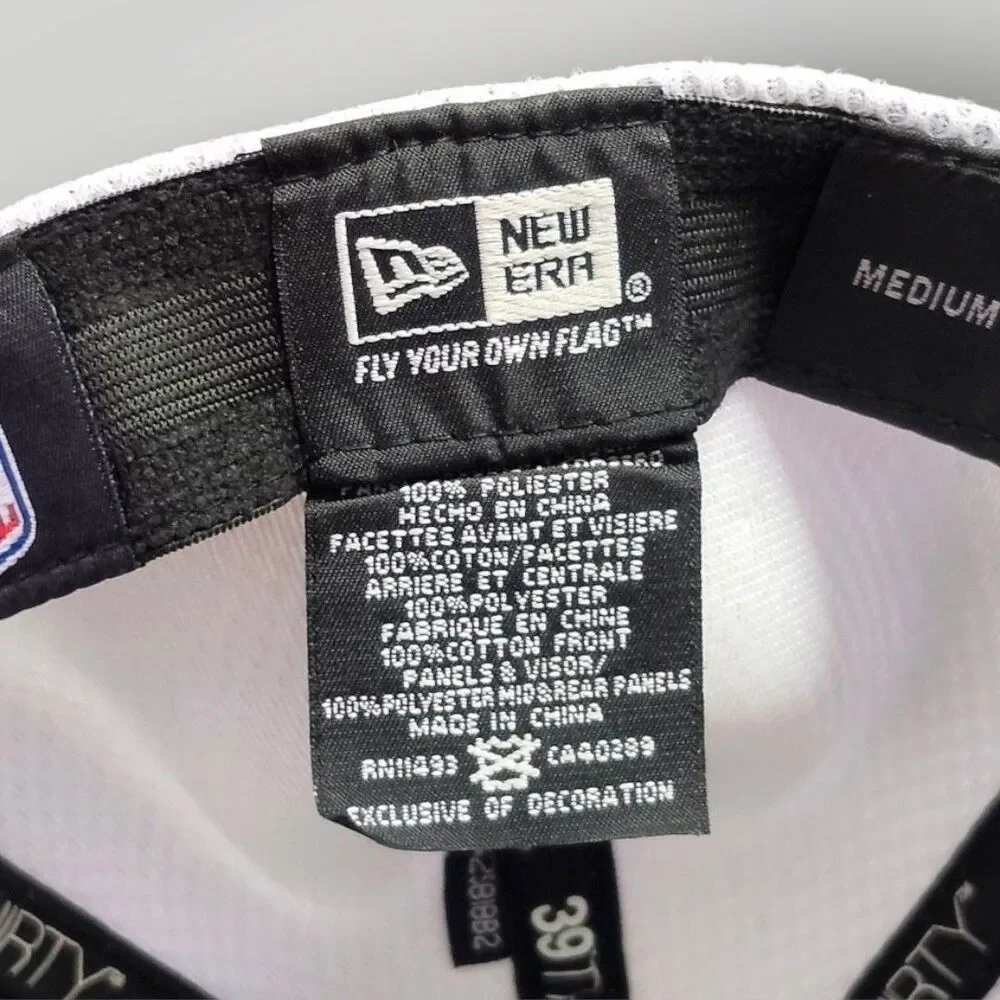 New Era NFL Las Vegas‎ Raiders 39THIRTY, Fitted Hat, Medium-Large *Read